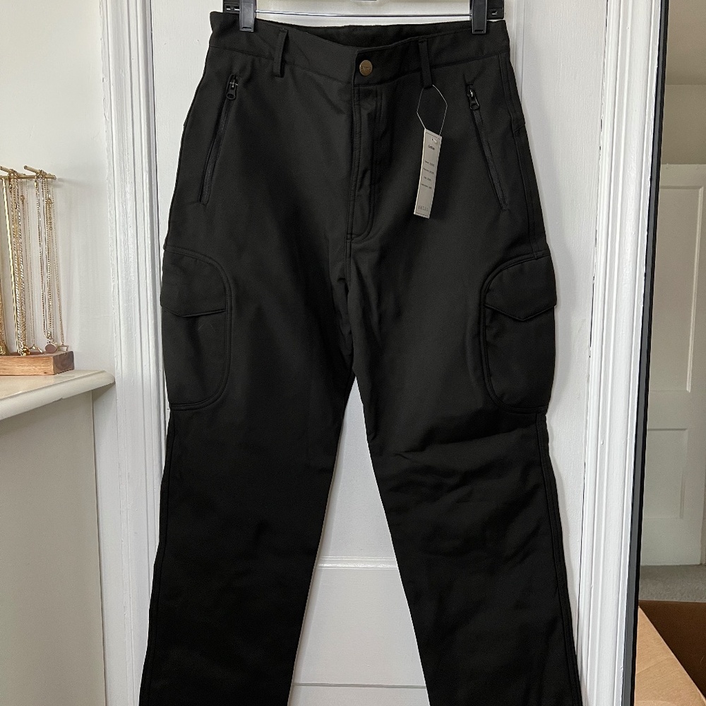 TacVAsen Men's Hiking Water Resistant Combat Pants - Large - Black